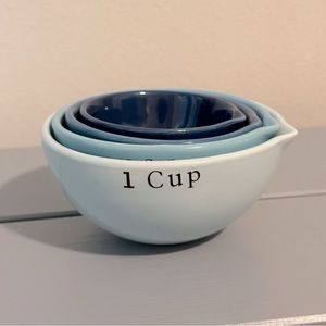 *❤️ 2 for $15* Anthropologie blue porcelain measuring cups